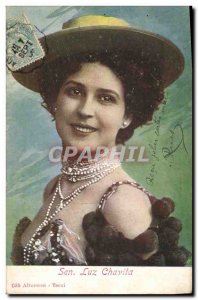 Postcard Old Woman Jewelry Sen. Luz Chavita