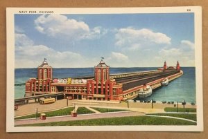 VINTAGE UNUSED  POSTCARD - NAVY PIER, CHICAGO, ILL