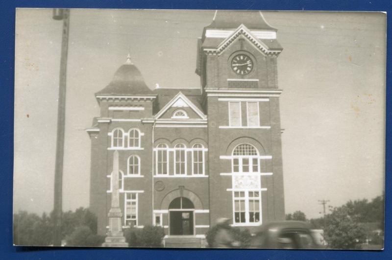 Talbot County Court House Talbottom Georgia ga real photo postcard RPPC