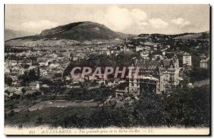 Old Postcard Aix les Bains General View from la Roche