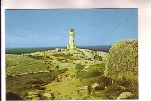 Huge Sentinel Rock, Lighthouse, Peggy's Cove, Nova Scotia,