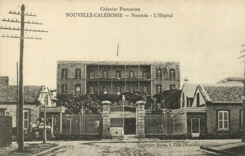 PC CPA NEW CALEDONIA, PACIFIC, NOUMÉA, L'HOPITAL, Vintage Postcard (b19312)