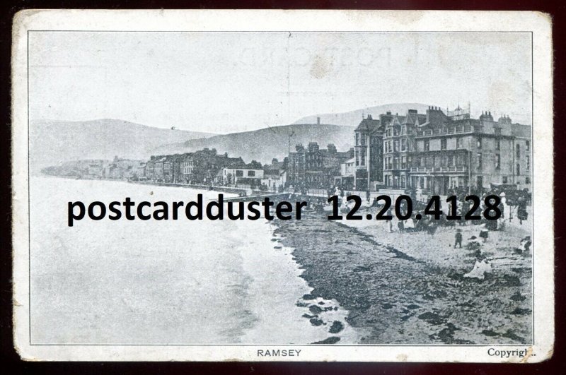 h5154 - ISLE OF MAN Ramsey Postcard 1910s Waterfront