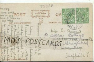 Genealogy Postcard - Stewart - High Bradfield - Sheffield , Yorkshire  8535A