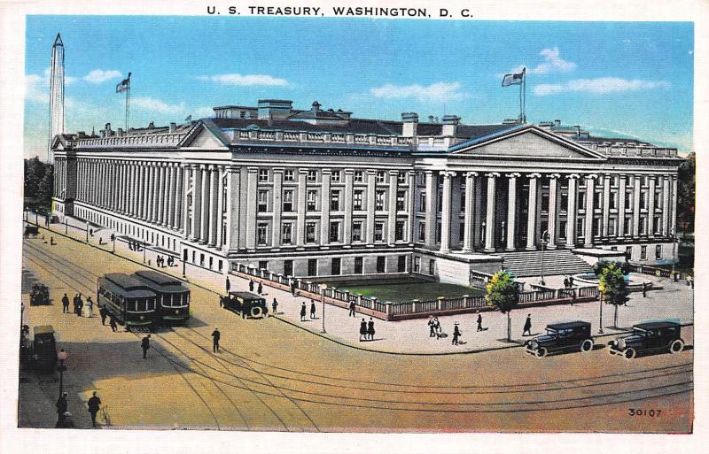 U.S. Treasury, Washington, D.C., Early Postcard, Unused