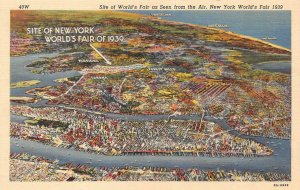 NY, 1939 New York World's Fair AERIAL~TEXTILE BLDG~COURT OF STATES *3* Postcards