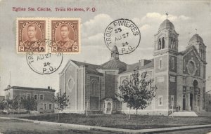 Canada Eglise Sainte Cécile Trois-Rivières Quebec Vintage Postcard 03.58