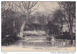 GRENOBLE , France , 00-10s ; Jardin de Ville et Kiosque a musique