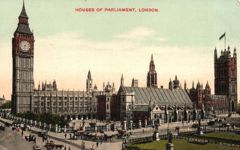 Vintage Postcard 1910's House Of Parliament London The Star Series Pub.