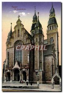 Postcard Old Speyer St Josephskirche