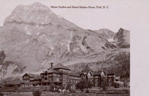 Mount Stephens and Mount Stephens House,Field,British Columbia,Canada