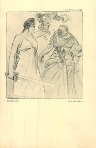 B586 WWI Anti-German propaganda satire Louis Raemaekers Red Cross Unmasked !