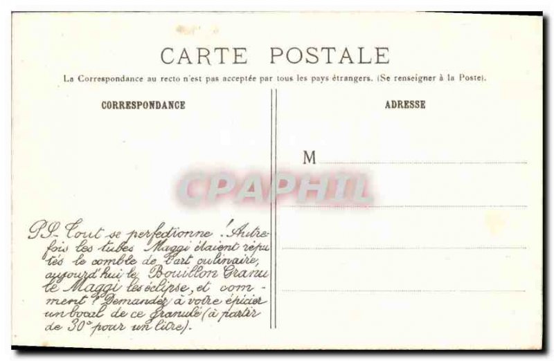 Old Postcard Paris Opera Maggi Advertisement