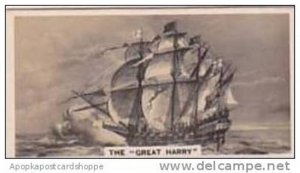 Carreras Vintage Cigarette Card Notable Ships 1929 No 12 The  Great Harry