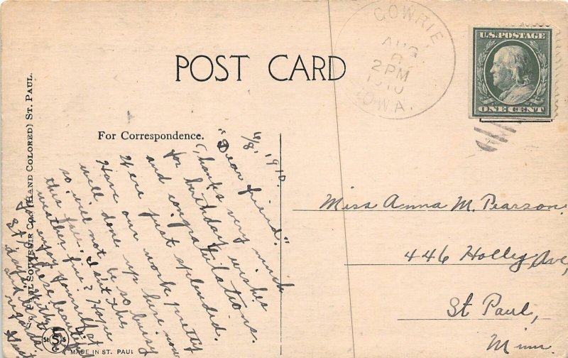 J25/ Buffalo Minnesota Postcard c1910 Pulaski Lake Dixon's Resort  109