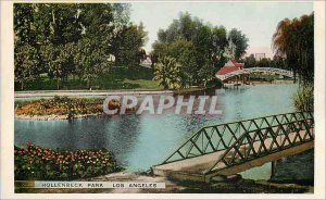 Postcard Modern Alligator Farm Hollenbeck Park Los Angeles Crocodile