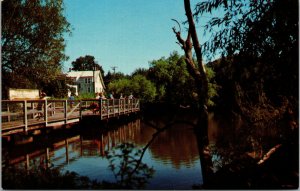 Vtg Children's Fishing Pier Lake Gerar Rehoboth Beach Delaware DE Postcard