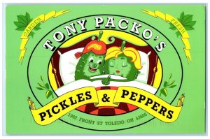 2005 Tony Packo's Cafe Pickles Peppers Front St. Toledo Ohio OH Vintage Postcard
