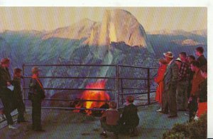 American Postcard - Yosemite National Pk, California Fire on Glacier PointTZ1891