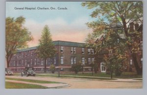 General Hospital, Chatham, Ontario, Antique Postcard