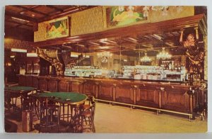 Las Vegas NV The Million Dollar Gambling Hall & Saloon Restaurant Postcard T1