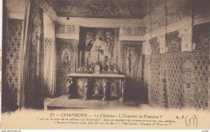 CHAMBORD, Loir Et Cher, France, 1900-1910's; Chateau De Chambord, L'Oratoire ...