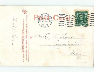 Divided-back CHURCH SCENE Springfield Massachusetts MA AD2097