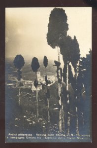 RPPC ASSISSI ITALY PITTORESCA VEDUTA DELLA CHIASA REAL PHOTO POSTCARD