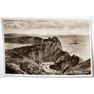 Movie Star Photos Real Photograph Postcard 'S.S. Empress entering Lulworth Cov