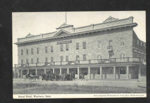 WEYBURN SASKATCHEWAN CANADA ROYAL HOTEL DOWNTOWN VINTAGE POSTCARD