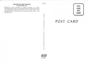 Sailing on Lake Charles Continental Size: Approx 4 X 6 inches (15 cm X 10.5 c...