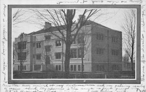 F55/ Barberton Wooster? Ohio Postcard 1907 Old School Building Dawson 3