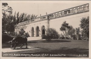 RPPC Postcard John and Mable Ringling Museum of Art Sarasota FL