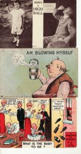 COMIC   DRINKING HUMOR /  ALCOHOL  3 postcards