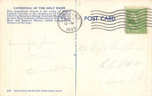 Chicago Illinois 1939 Postcard Cathedral Of The Holy Name