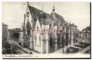 Old Postcard Notre Dame Tours La Riche