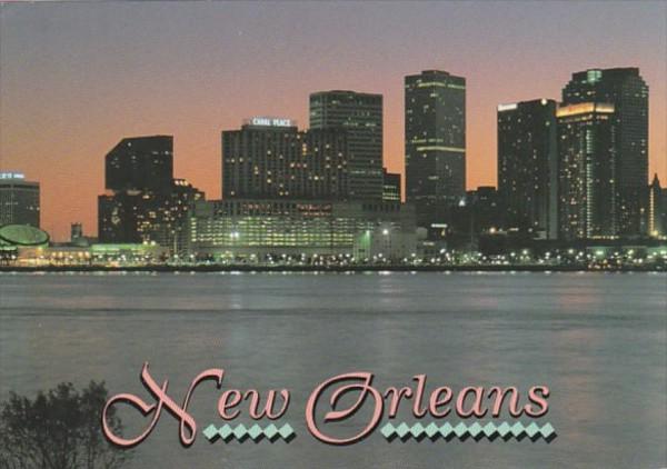 Louisiana New Orleans Skyline From The Mississippi River