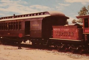 Vintage Postcard train The Jupiter Genoa Eastern Railroad Old Sacramento Utah