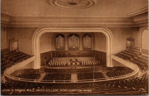 Vtg Northampton Massachusetts MA John M Greene Hall Smith College 1910s Postcard