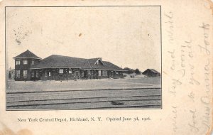 Richland New York New York Central Depot, Undivided Back Vintage Postcard U12316