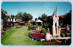 Winnipeg Manitoba Canada Postcard View of Van Kirk Gardens at Broadway c1950's