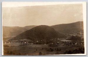 RPPC Hancock NY Point Mt Showing East And West Branches Real Photo Postcard B47