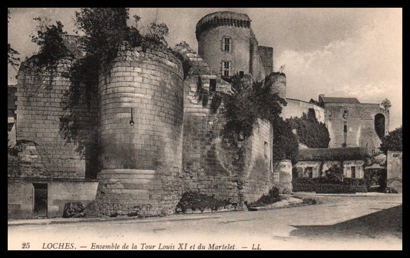 Ensemble de la Tour Louis XI,Loches,France BIN