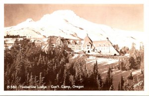 Oregon Government Camp Timberline Lodge  Real Photo