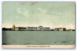 1911 Naval Academy Campus Building Distance View Annapolis Maryland MD Postcard