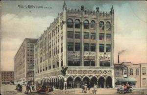 Oklahoma City OK Baum Bldg 1909 Used Postcard Hand Colored