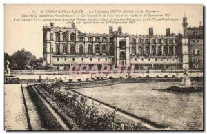 Old Postcard Saint Germain en Laye The castle seen from the Parterre Siege of...