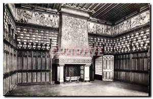 Old Postcard Pierrefonds Chateau the bedroom of the Lord
