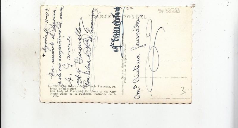 BF33253 segovia nuestra seniora de la fuencisin spain  front/back image