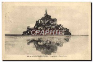 Old Postcard Mont St Michel Vue Generale